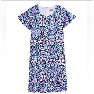 Vineyard Vines Floral Mini Dress Blue XS